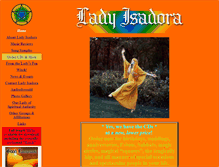 Tablet Screenshot of ladyisadora.com